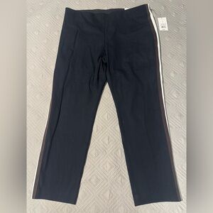 a new day woman  black pants  with Brown and White Stripes